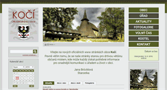 Desktop Screenshot of obec-koci.cz